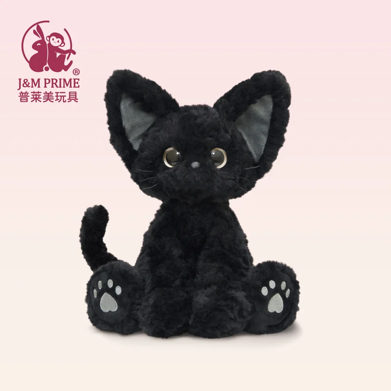 

Кукла-кошка Premei JMPRIME Kachi KUKI, 27 см, черная, плюшевая игрушка, подарок на Новый год