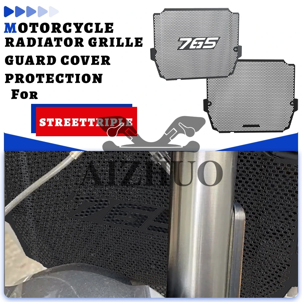 

For Street Triple 765 RS R Moto2 Edition 2023 2024 2025 2026 Motorcycle Radiator Grille Guard Cover Protective Protector