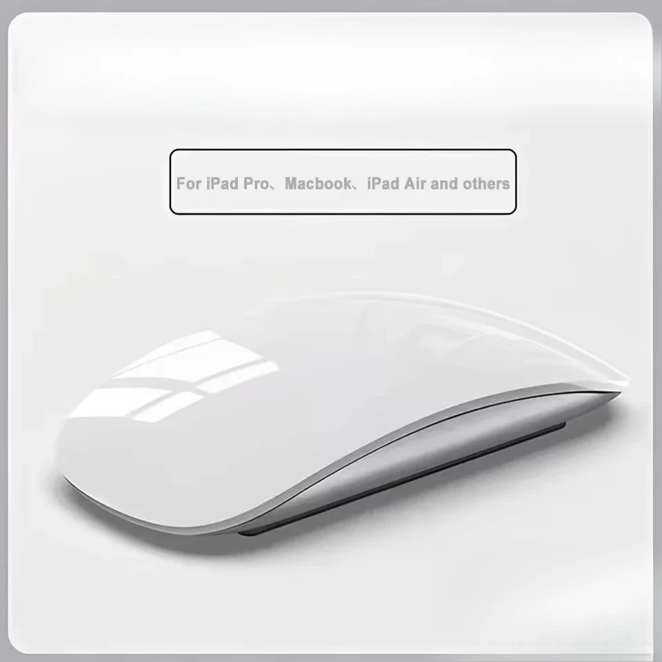 Rechargeable Bluetooth Magic Touch Mouse Silent Ergonomic Dual Mode Mice for Macbook PC