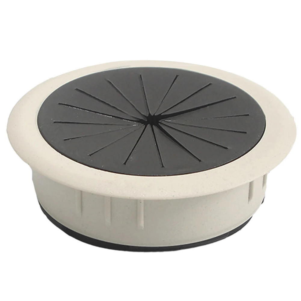 Threading Box Cover Desktop Cable Box Hardware Offices Black Desk Cord Grommet For Computer Desks Wire Hole Cover 1pc