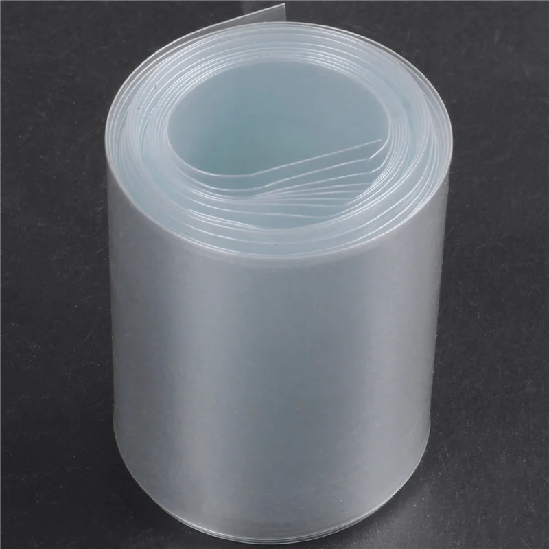 ABGR-10 шт., 2 м, 43 мм, диаметр 27 мм, ПВХ термоусадочная трубка, прозрачная для 1 батареи 26650