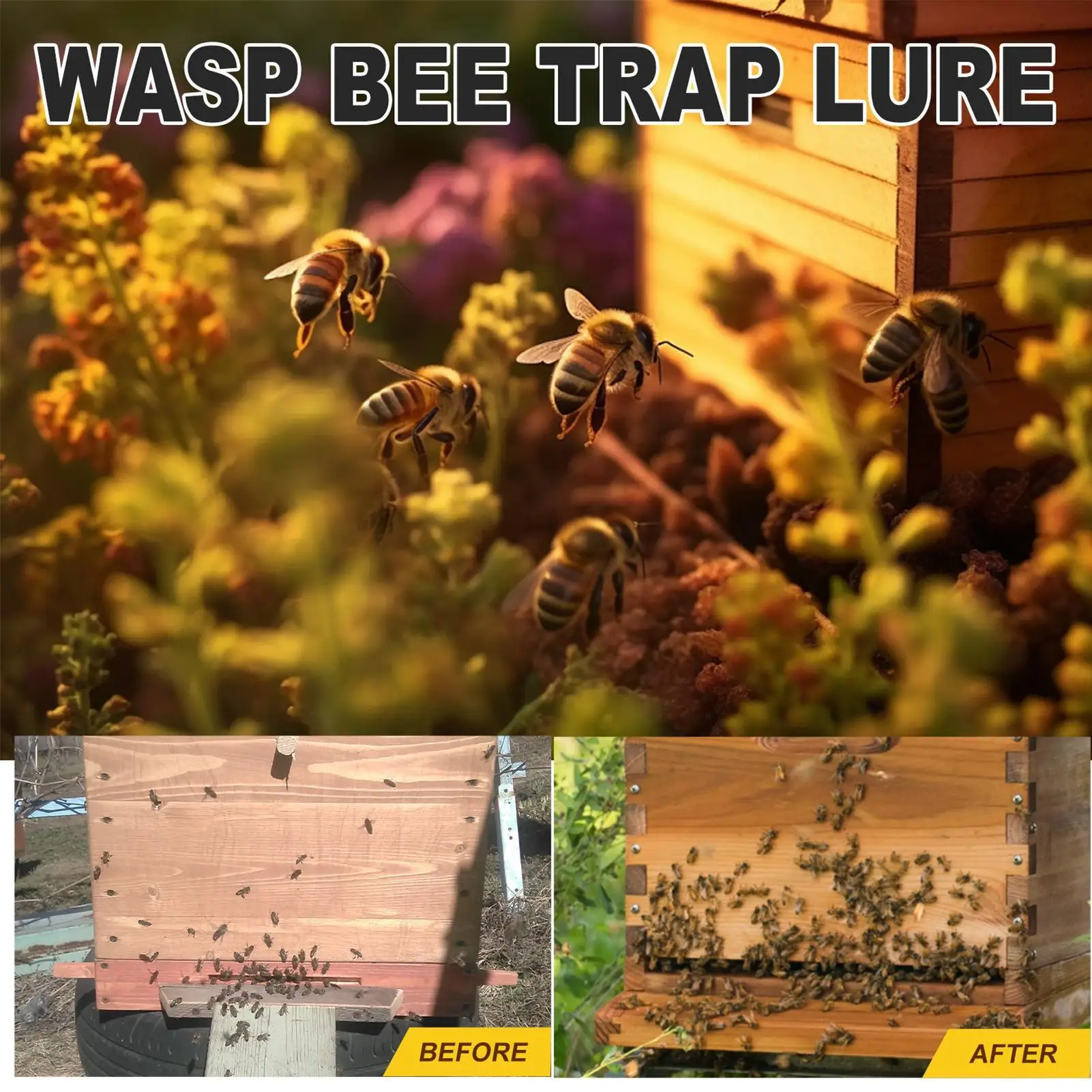 100ml Lure Bee Attractant Spray Wood Bee Trap Bee Attractant Spray Wood Bee Lure For All Season Use Natural Swarm Spray Tool Bee view 2