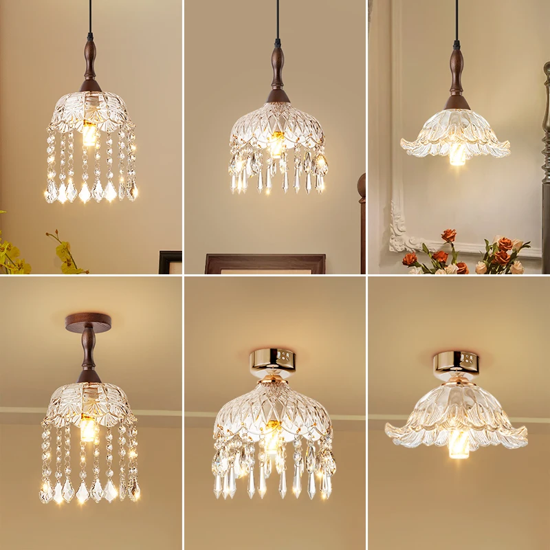 

Chandelier Bedroom Cabinet Light French Corridor Aisle Entry Entrance Small Ceiling Light