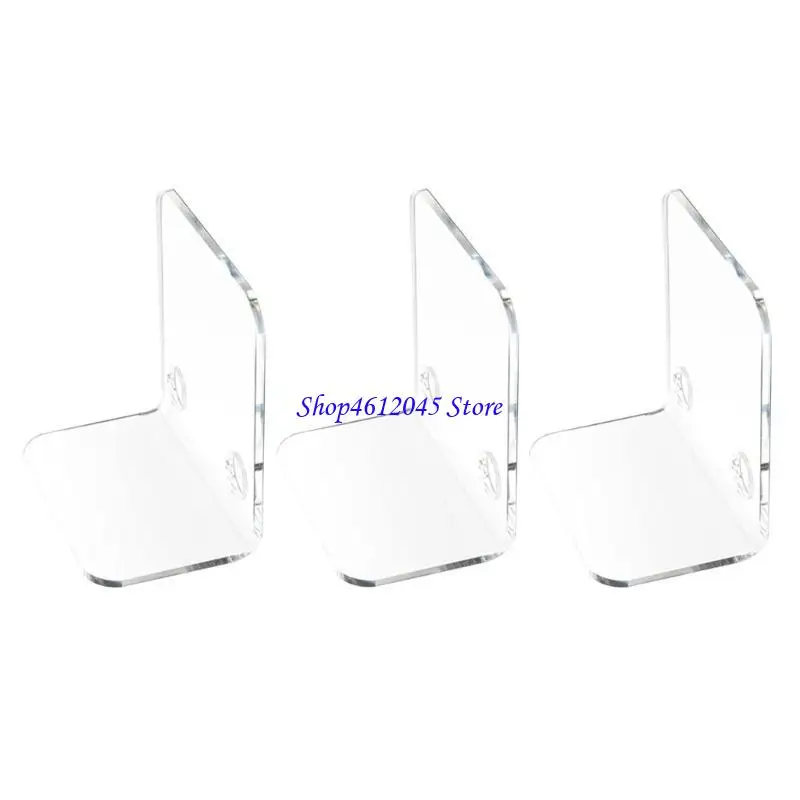 

L69A 3PCS Акриловые плавучие настенные полки для камер динамиков Организатор Организатор настенные кронштейны для оборудования