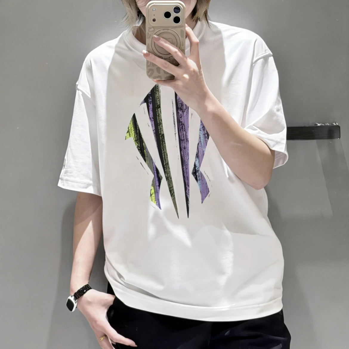  Kaili Irving Series Men's Loose Ice Silk Sport Short Sleeve T-shirt Breathable Sweat Absorbent Cool Feeling Summer Top