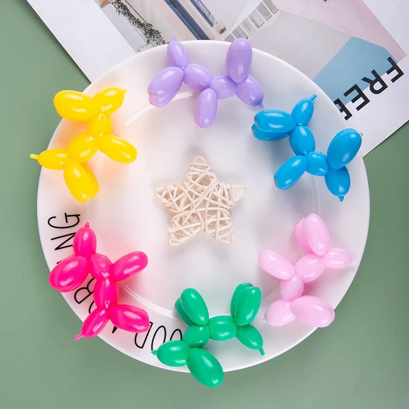 ใหม่น่ารักนุ่ม TPR บอลลูนสุนัขบีบช้า Rebound ของเล่นเด็กผู้ใหญ่ความเครียดบรรเทาของเล่นที่มีสีสัน Puppy Pinch ของเล่นของขวัญ