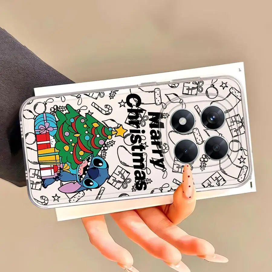 حافظة كرتونية لعيد الميلاد لهاتف Xiaomi Poco X3 NFC X4 GT X5 X4 M3 X3 Pro غطاء شفاف #5