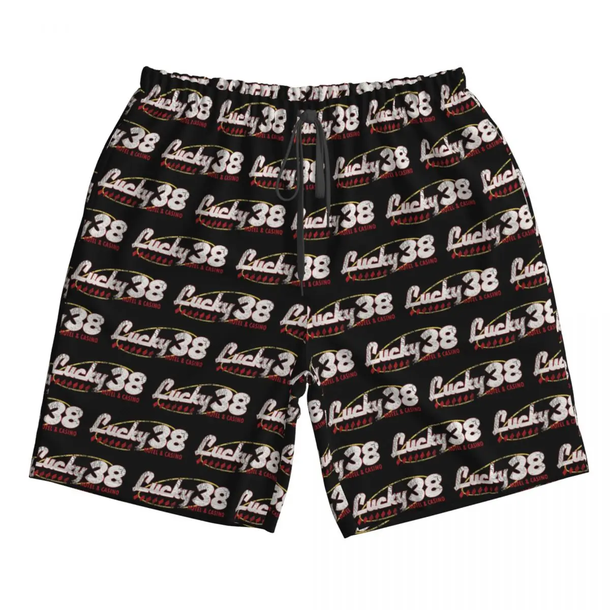 

Lucky 38 Logo Trunks Beach Board Shorts Casual Quick Dry Swim Summer Men Pants