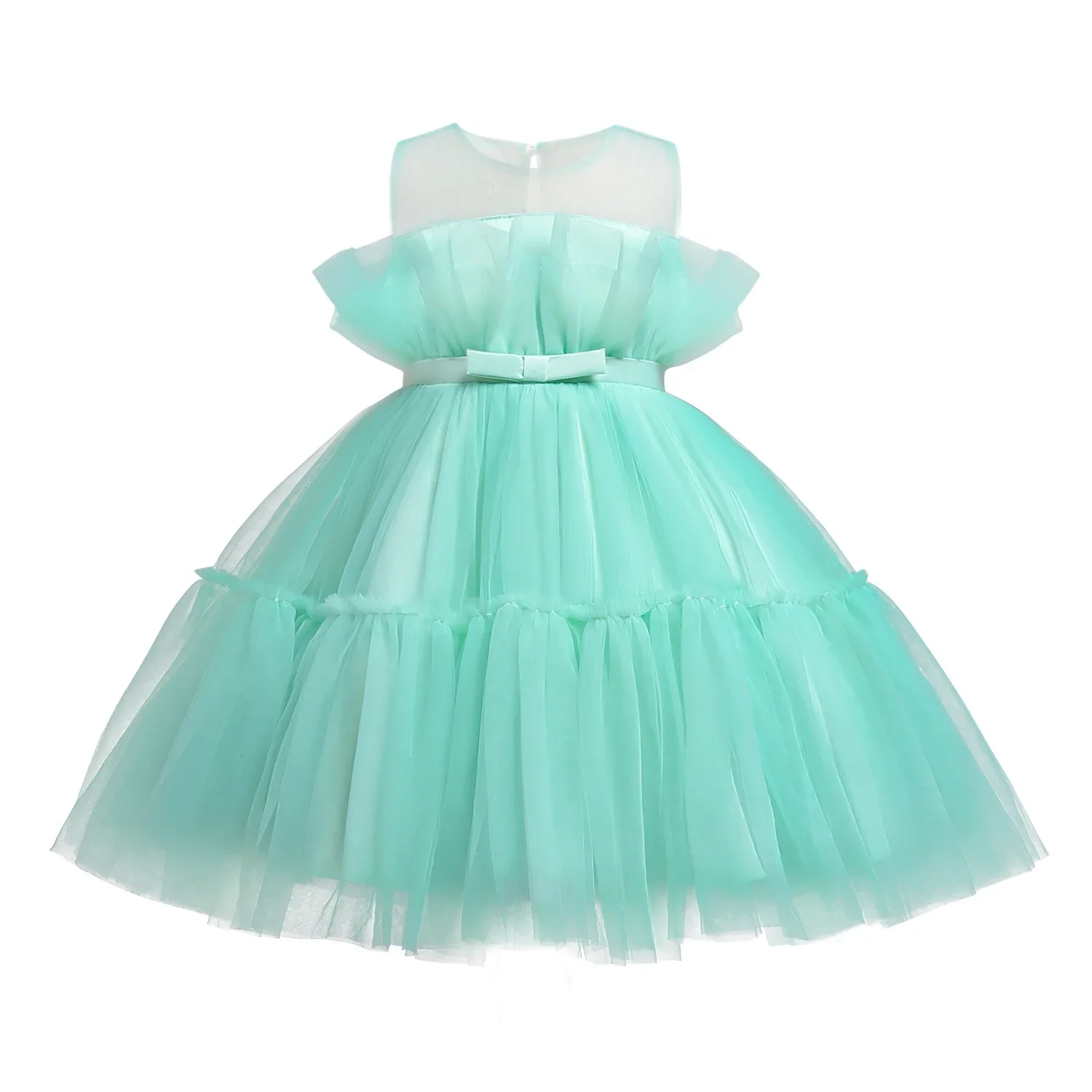 Weißes Tüll kleid Baby Blumen mädchen 1. Geburtstag Fotoshooting elegante Party kleider und Hochzeits prinzessin Kleider 2 3 4 6 Jahre Kind