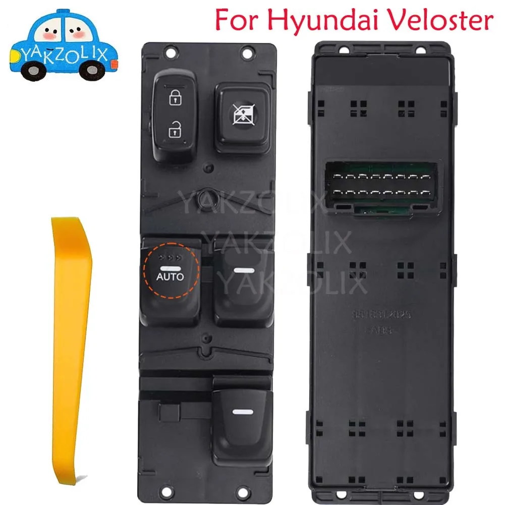 

For 2012 2013 2014 2015 2016 2017 Hyundai Veloster Left-Hand Side Electric Power Window Switch Lifter Control Regulator Button