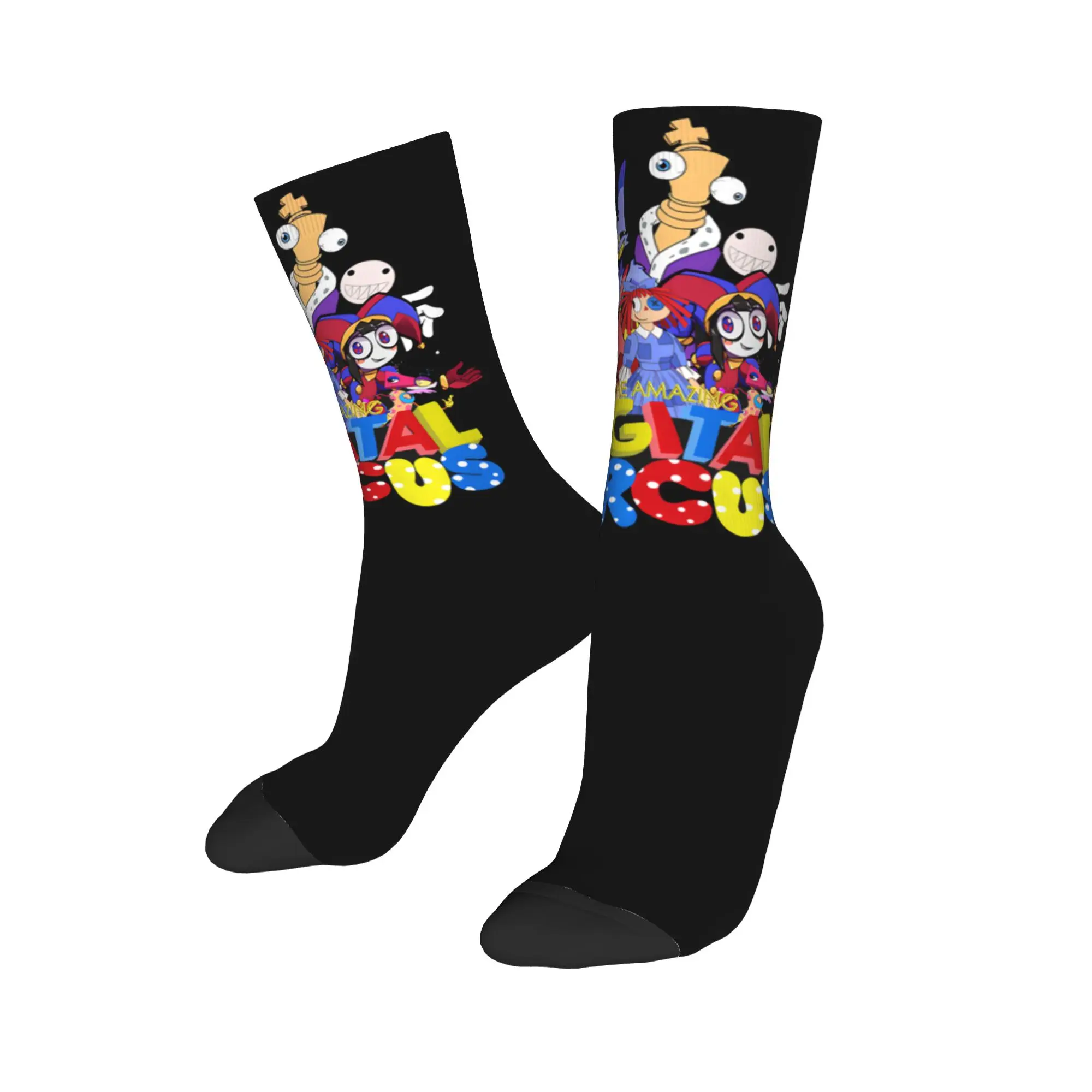 

The Amazing Digital Circus Socks Harajuku Stockings All Season Long Socks Accessories for Unisex Birthday Present,