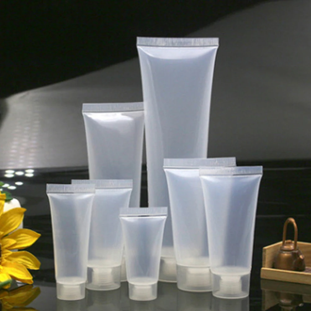 

50ml Refillable Travel Bottle Lightweight Portable Reusable Squeezable Plastic Container for Serums Creams Lotions Skincare