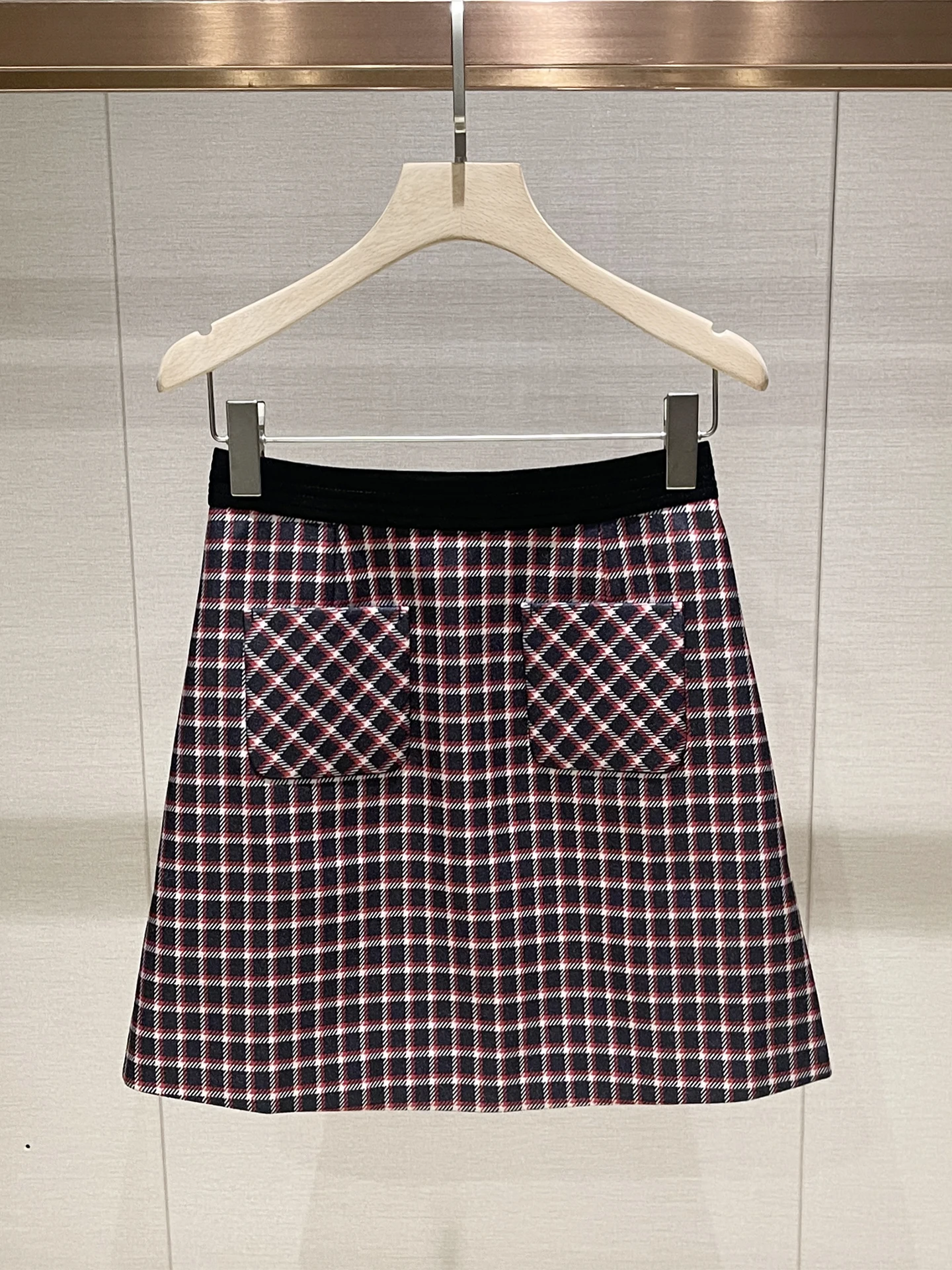 

Retro High Waist A-Line Skirt Casual Plaid Versatile Slimming f Body Skirt Winter New Arrival Women's Faion