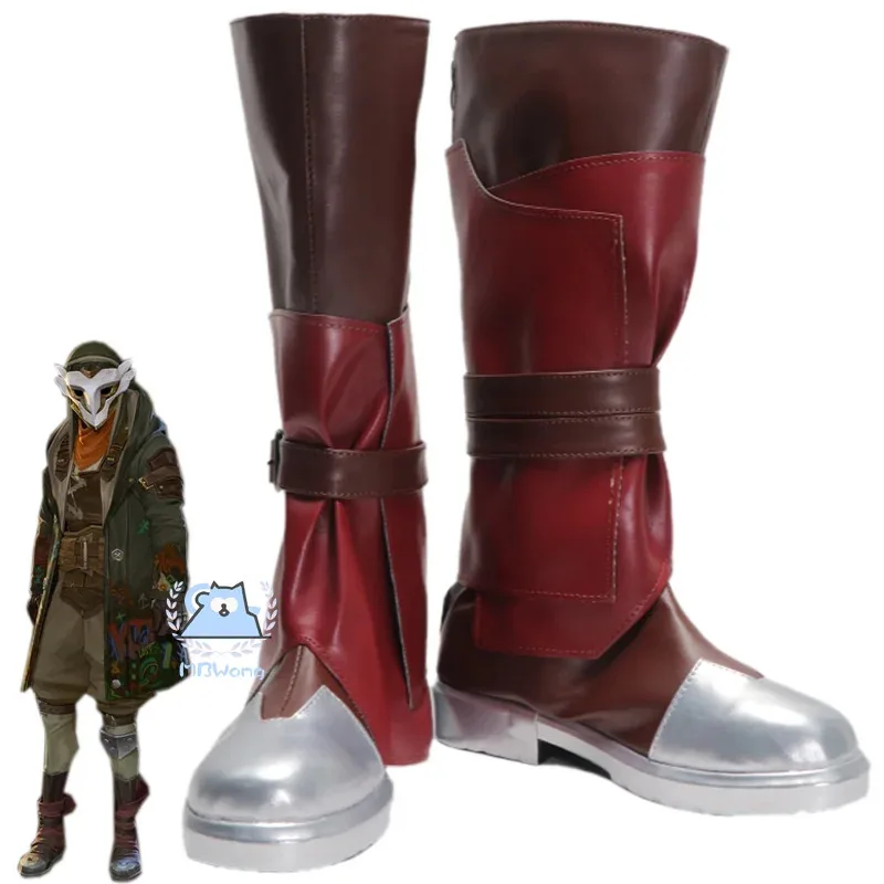 

Обувь для косплея аниме LOL Arcane Ekko, ботинки Zaun Ekko, обувь для косплея на Хэллоуин, Рождество, для взрослых, женский реквизит, индивидуальный заказ