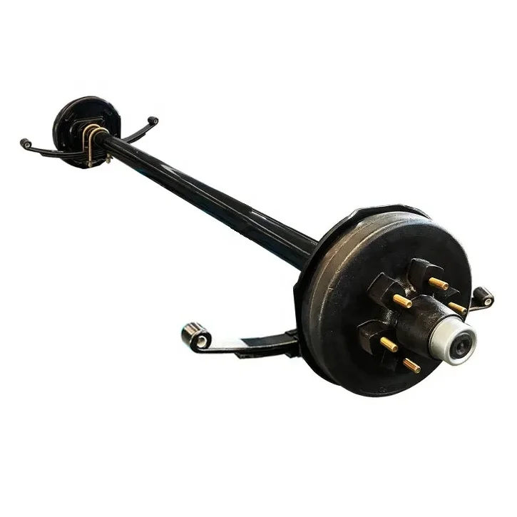 

6000lbs Axle Assembly With Electrical / Hydraulic Drum Brake American Style For Trailer
