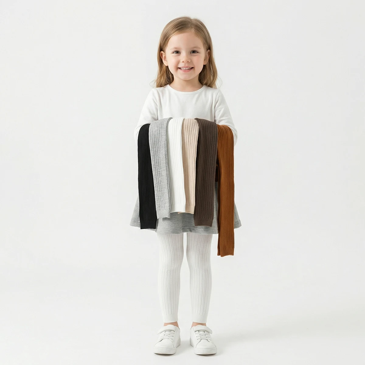 1 Paar Mädchen Skinny-Hosen, Baby-Strumpfhosen, Kinder-Leggings für Frühling und Herbst, mittlere Dicke, perfekt für den täglichen Gebrauch im Frühling und – Detail 3