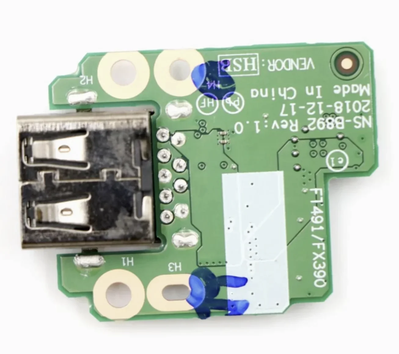 For Lenovo Thinkpad T490S X390 X13 Laptop USB Board NS-B892 FRU 01YN265 USB Sub Card Board Connector