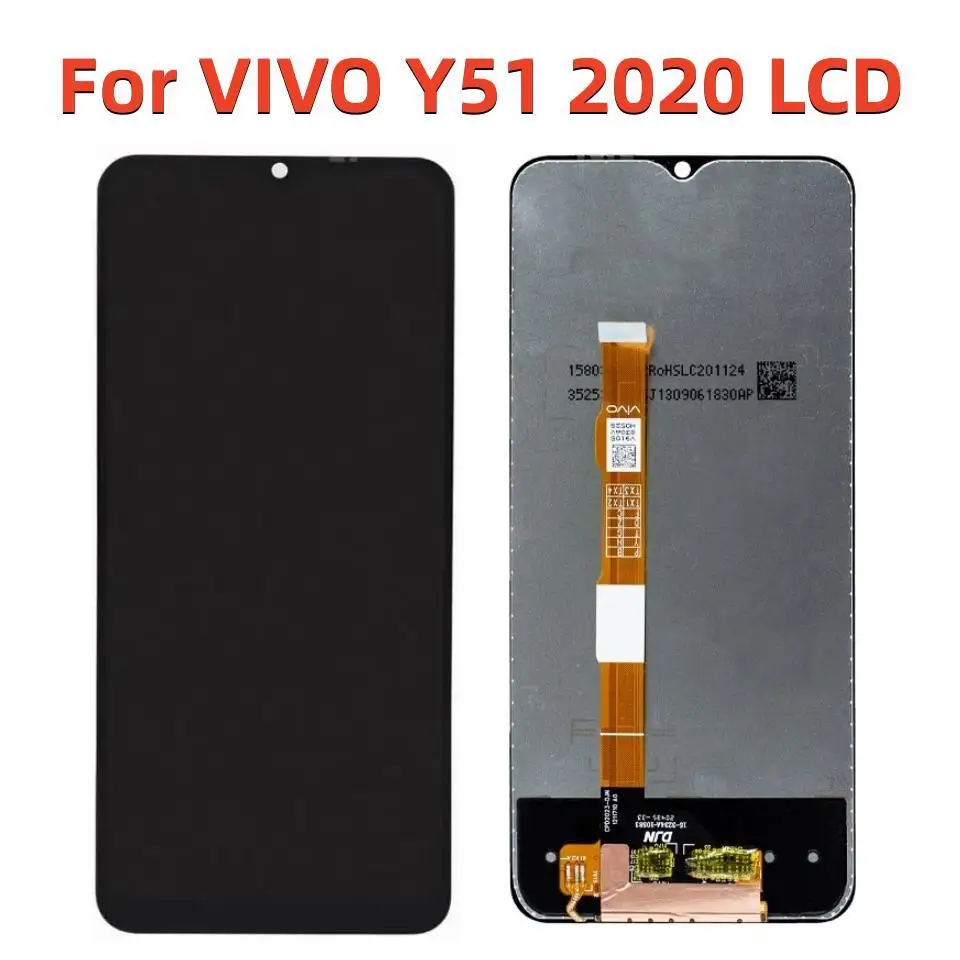 

6.58" Original LCD For VIVO Y51 2020 y31 2020 y52s y53s y31s LCD Display Touch Digitizer Screen Accessories with free tools