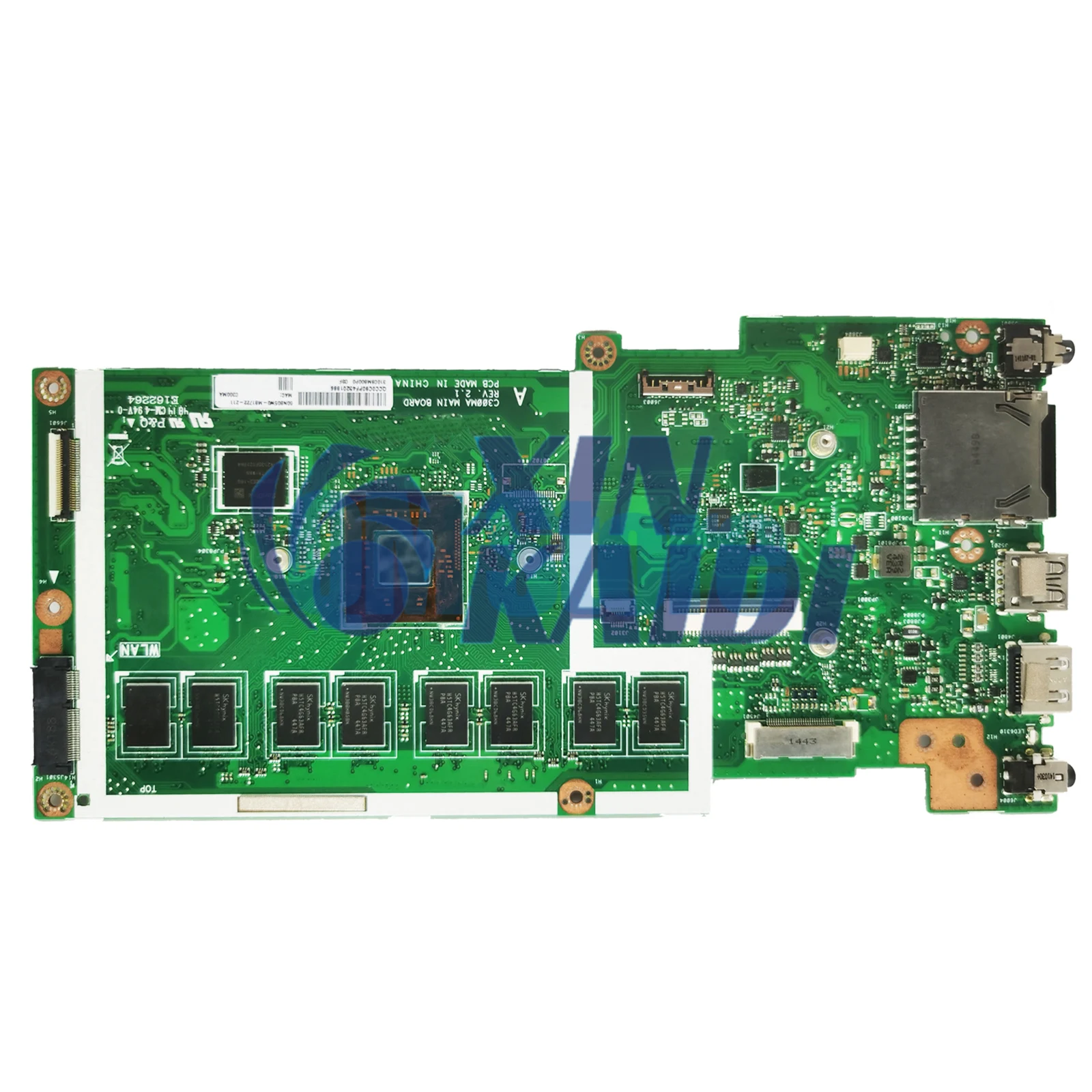 

Laptop Motherboard For ASUS Chromebook C300MA C300 C300M C300MA Notebook Mainboard N2830 N2840 CPU 4GB-RAM 16GB-SSD Systemboard