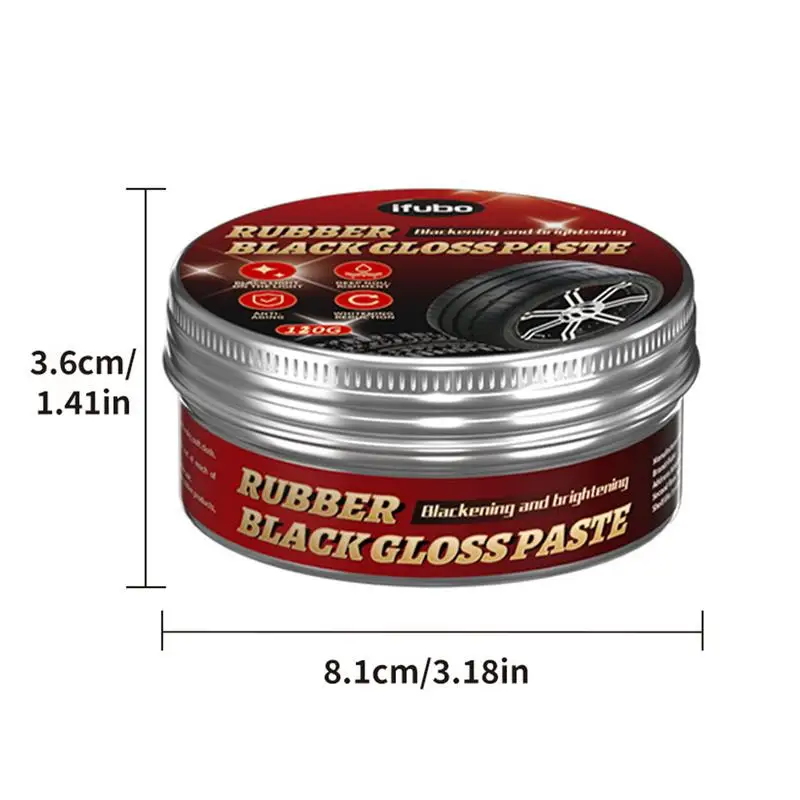 120g Car Tire Cleaning Coating Cleaner Paste Wheel Polishing Cream For Cars SUVs Motorcycles Auto Maintenance Accessories