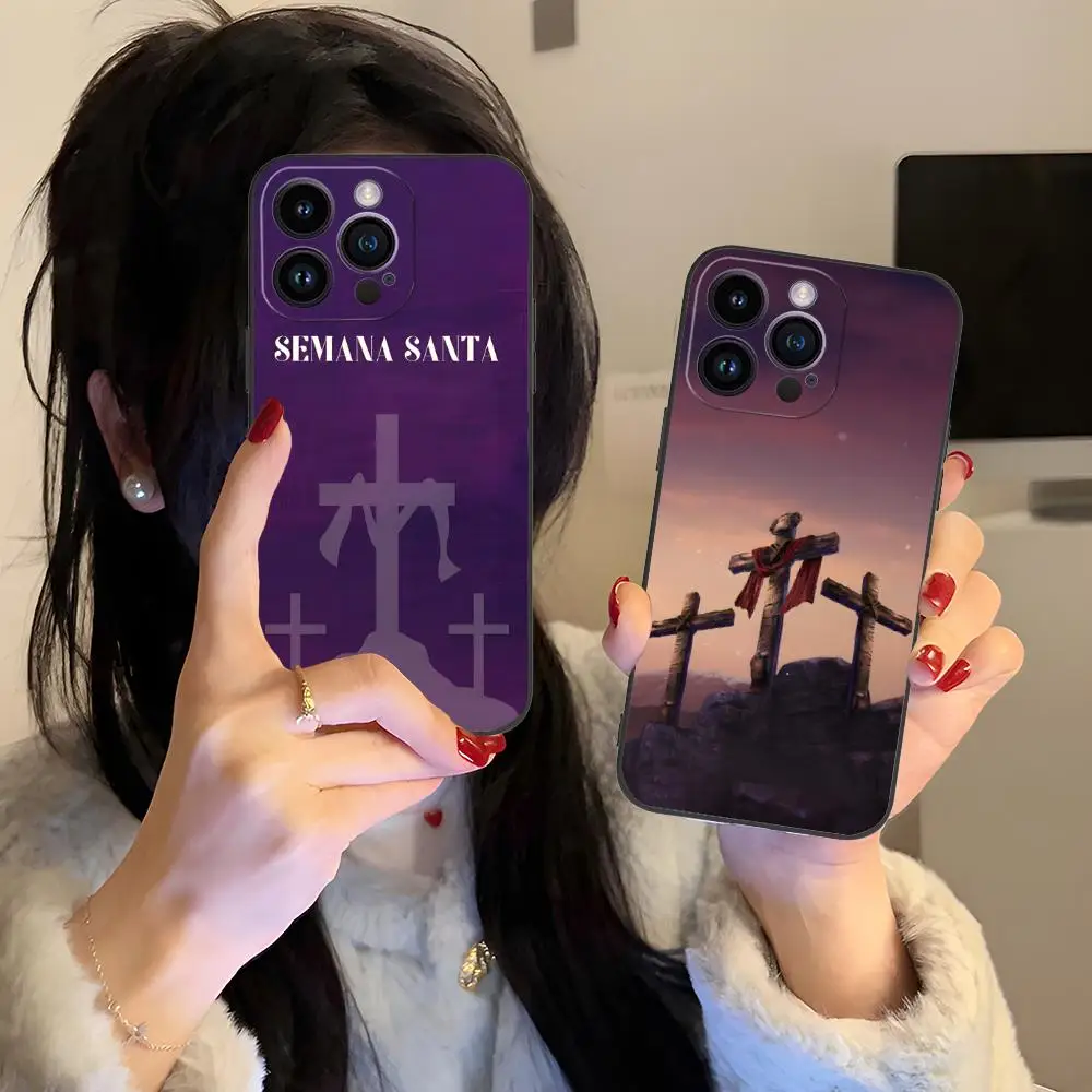 

Semana Santa Mobile Phone Case for iPhone 16 15 14 13 12 11 X XR XS 8 7 Pro Max Plus Mini Colour Printing Cellphones Smartphone