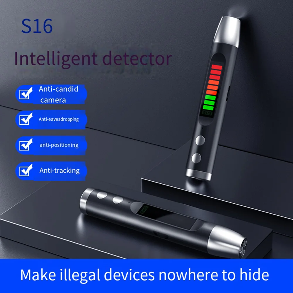 

New S16 Detection Pen Wireless Infrared Signal Detector Anti-sneak Anti-location Camera Detector Car GPS Detector