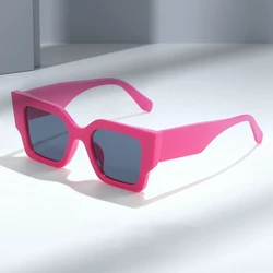 Lovely Cute Hot Pink Sunglasses Women Brand Tortoise Shell Rectangle Square Men Sun Glasses Fashion Shades Eyewear Female UV400