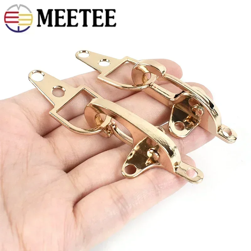 Meetee 2-5 uds 4/5cm hebillas de Metal para decoración de correa de bolso cierre de langosta Clip bolso hebilla de cinturón accesorios de Hardware de ropa DIY