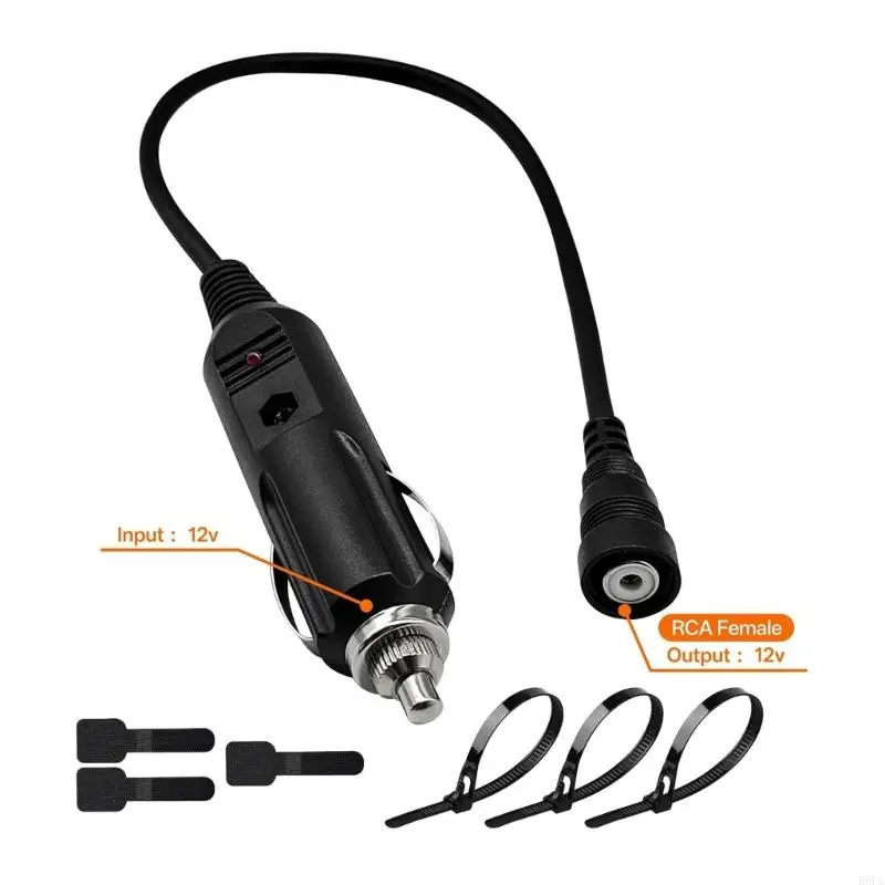 

High Efficiency Heavy Duty 12V Power Cable Connector For Motorcycle Snowmobile Helmet Heating System Winter Riding Gear