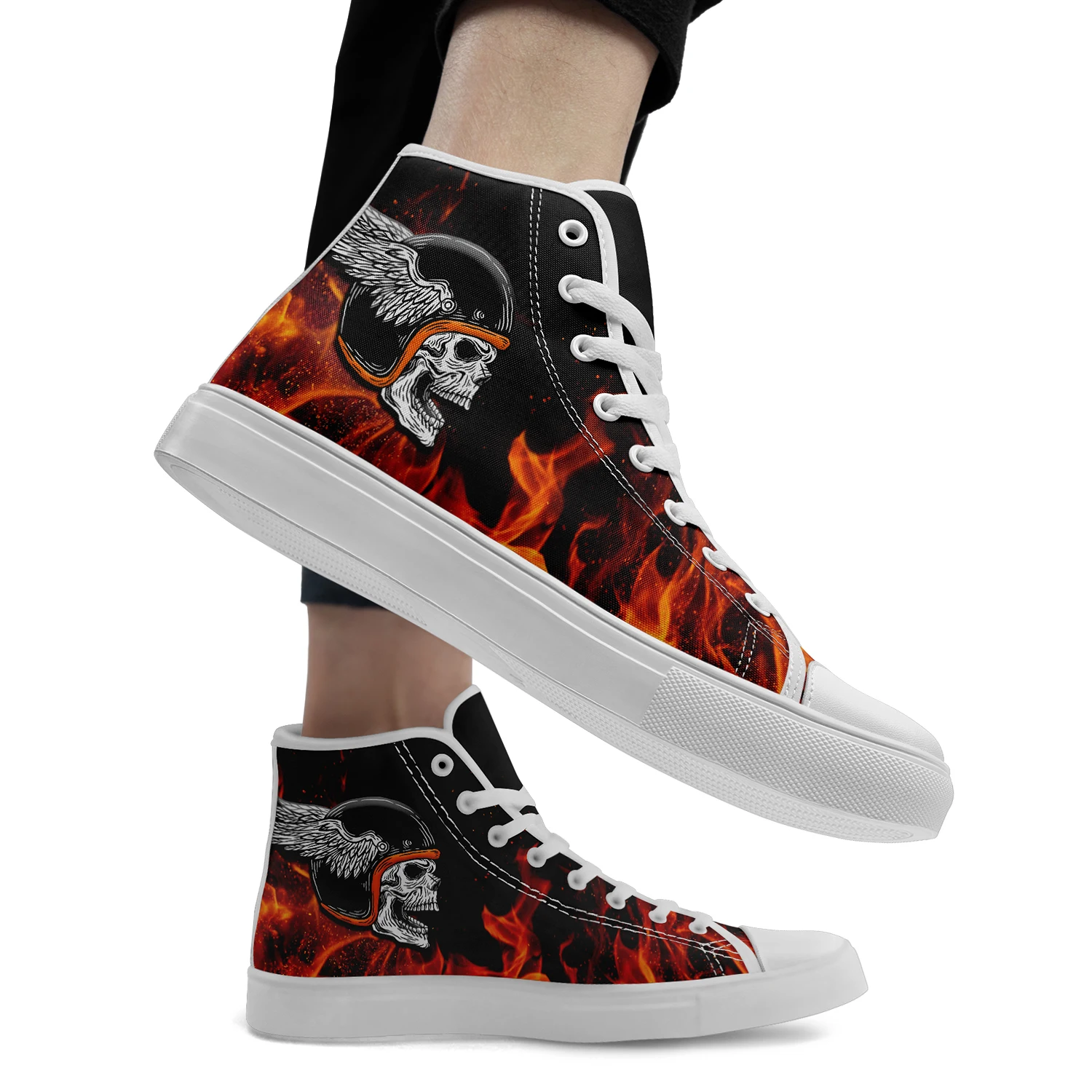 

Кеды на Хэллоуин с индивидуальным дизайном для мужчин и женщин, модные кроссовки с персонализированным принтом, уникальные трендовые повседневные нескользящие кеды