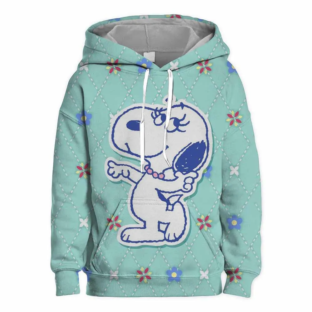 Boys and girls fall new fashion Snoopy cartoon cartoon children's pullover printed children's hoodie baby sweatshirt clothes