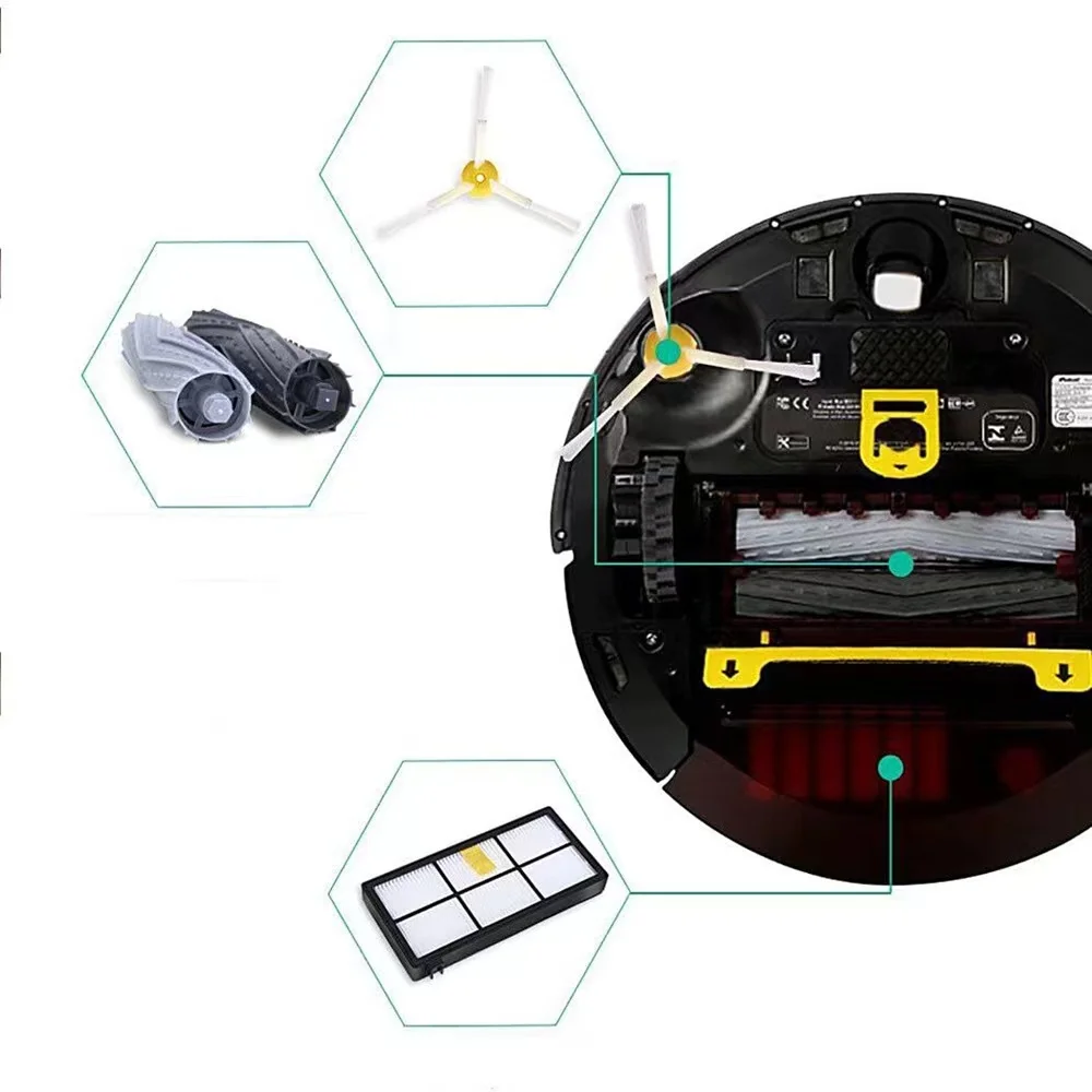 Per iRobot Roomba 800 900 serie 860 870 880 890 966 980 parti della spazzola del rullo laterale dell\'aspirapolvere sostituzione della ruota del