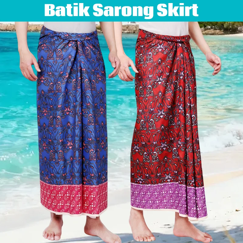 Men Women Batik Sarong Skirt E - Batik Sarong Wrap review and price