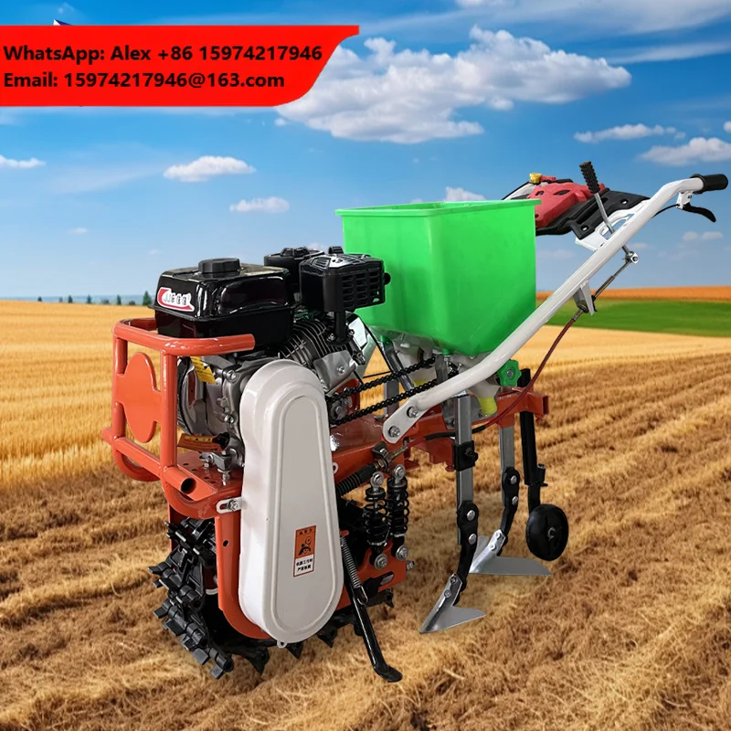 Push Chain Crawler Cultivator Orchard Ditching Fertilization Rotary Tiller Multifunctional Agricultural Tiller Machine