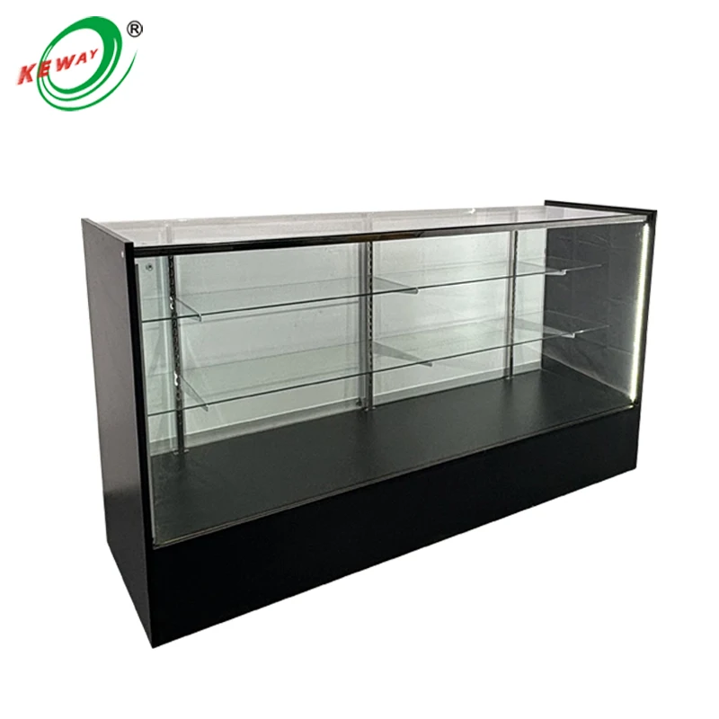 

Keway 72" Black Display Case Full Vision Showcase