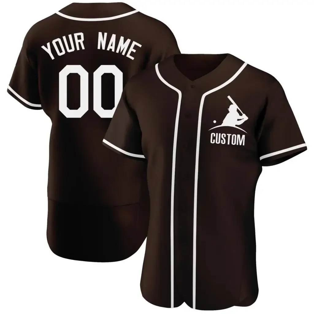 Maillot de Baseball Personnalisé de Haute Qualité, Imprimé de Votre Nom/Numéro, Chemises Respirantes à Col en V pour Homme/Dame/Enfant, Tout Document, Grande Taille