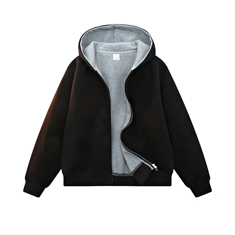 

Pop Autumn Men's Hooded Heavyweight Hoodie Sports Long Sleeve Cotton Hoodies Male Casual Streetwear Outwear Couple Sweatshirt Co