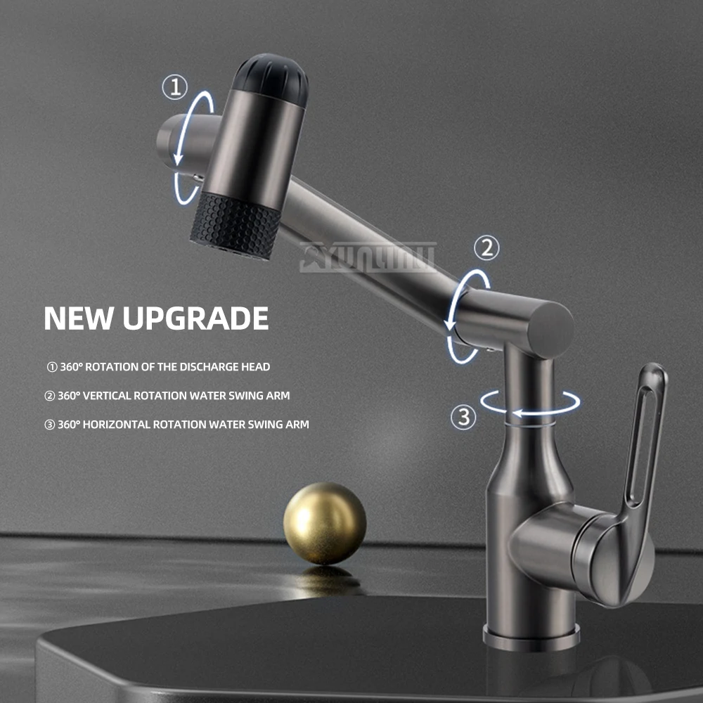 Universal Bathroom Faucet Basin Hand Washing Sink Hot And Cold Water Tap for Washbasin