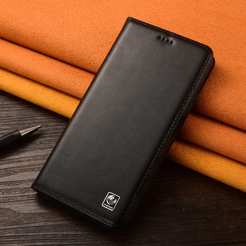 

Genuine Leather Flip Case For Oneplus 13 13T 13R 15 Pro Phone Cover Card Cases Napa Pattern Handmade