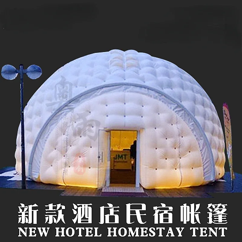 Farmhouse Double-Layer Inflatable Tent Warm Thickened Cold Protection Rainproof Winter Hotel Homestay House