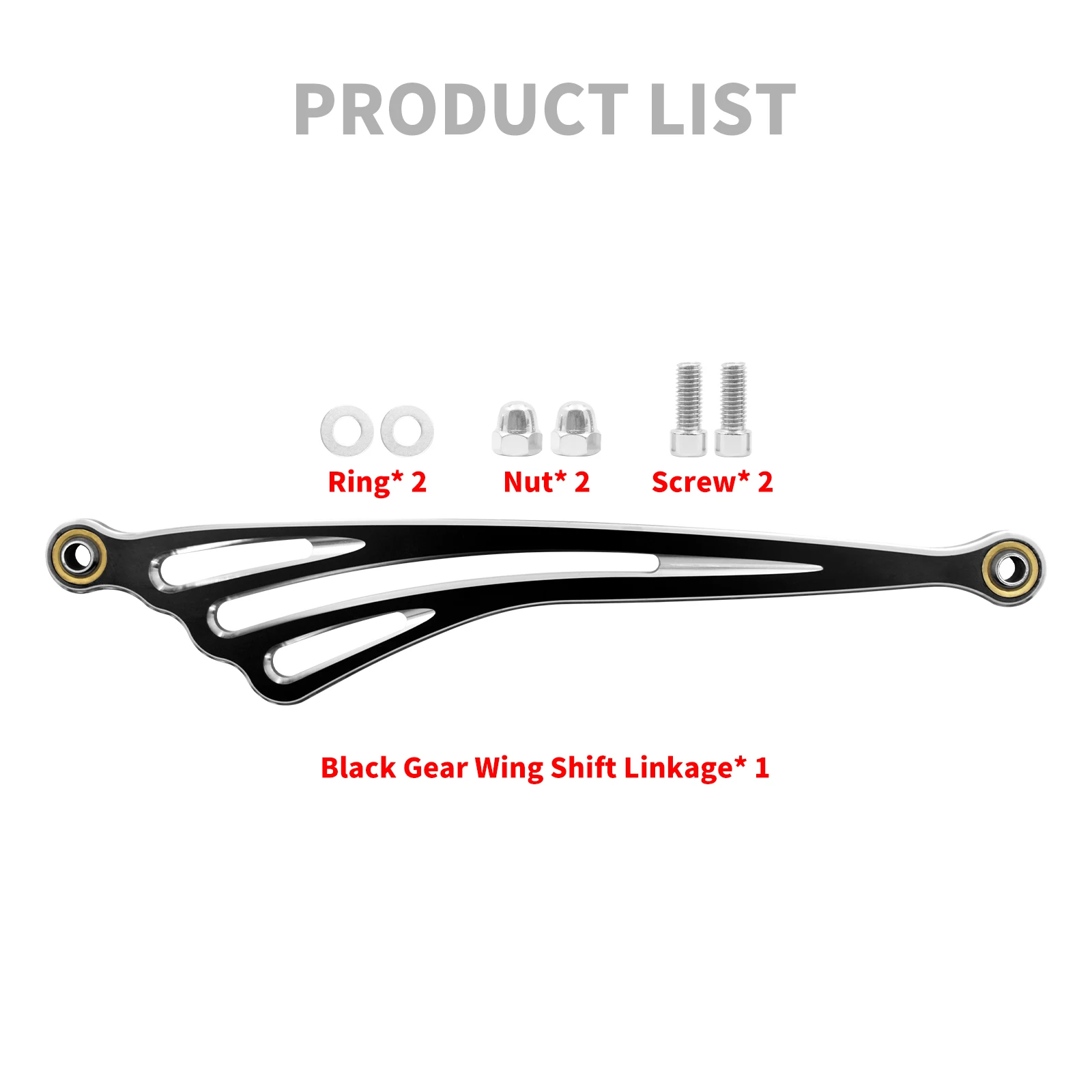 Motorrad 330mm Schaltgestänge Aluminium Hebel Für Harley Touring Road King Glide FLHT FLHX Softail Fat Boy FLHC 1986-2024