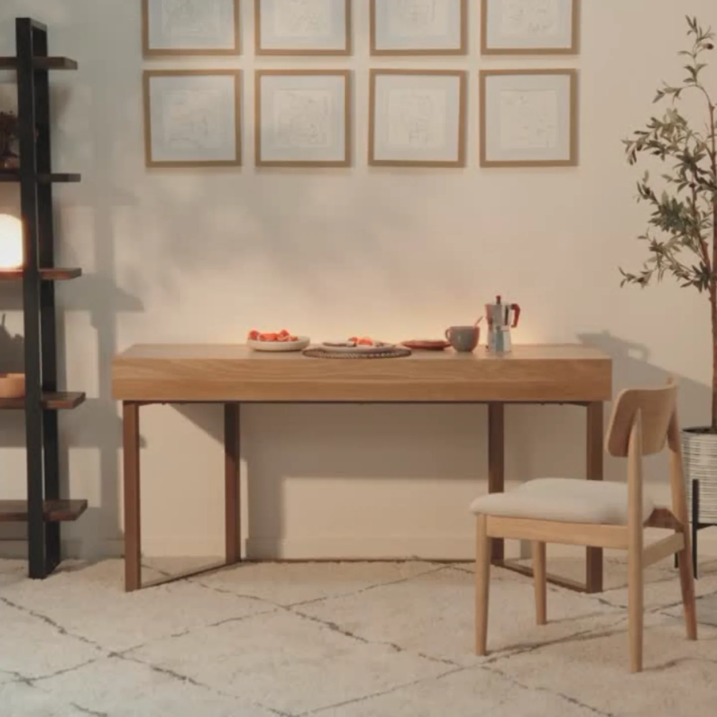 /Open It And It Will Be Expanded To Computer Games Table/2026 Factory Solid Wood Wholesale Price Modern Dining Table