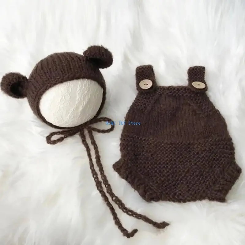 24BE BABY BEAR HAT REVERDERS Outfit outfit مجموعة صور فوتشوتات دعوى حديثي الولادة هدية