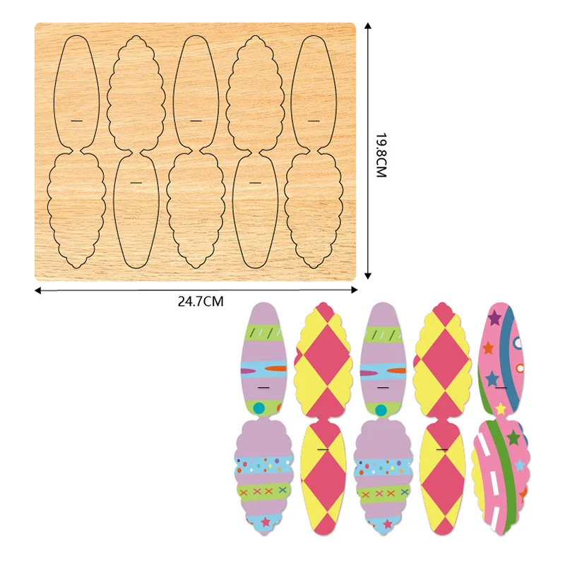 قالب قطع خشبي دبوس الشعر ZYC-571 مناسب لآلات القطع #4