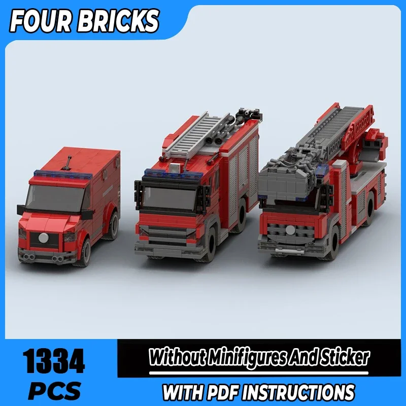 

Moc Building Blocks Zaandam Fire Vehicles Pack Technology Modular Bricks Model Gifts Christmas Toys DIY Sets Assembly