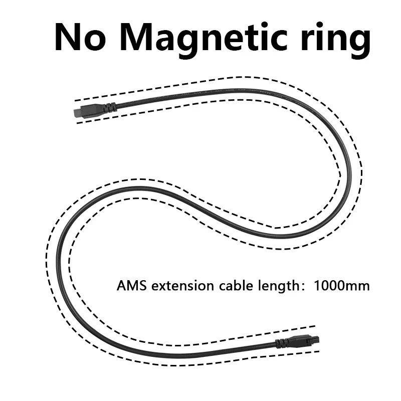 1pcs Bambu Lab AMS Lite 1M 2M 4-pin Extension Cable For A1/A1mini 3D Printer