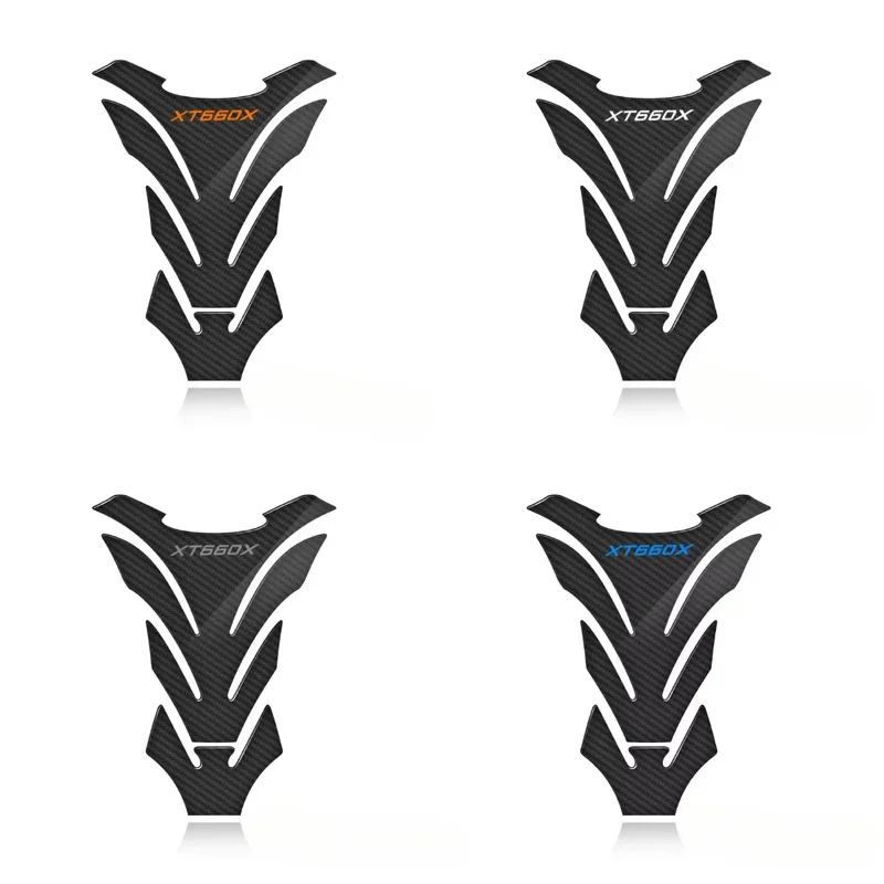 3D Carbon Fiber Motorcycle Fuel Tank Pad Protective Stickers For XT660X XT 660 X XT 660X