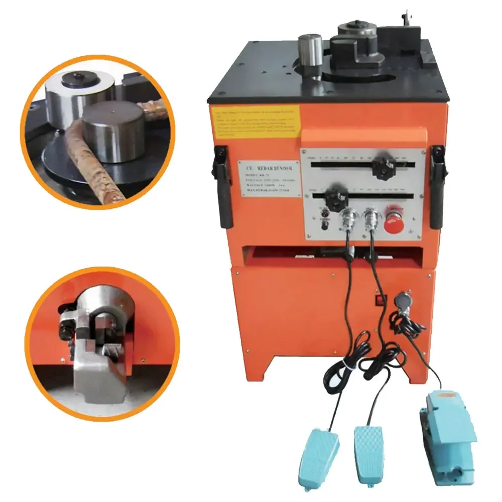 ODETOOLS RBC-32 Portable Hydraulic Electric Rebar Bending Machine Metal Steel Bar Bending Machine Pipe Bending Machines