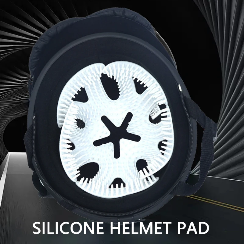 Almohadilla de silicona para el interior del casco, almohadilla cómoda transpirable y absorbente de impactos para casco de ciclismo, forro de repuesto lavable para casco
