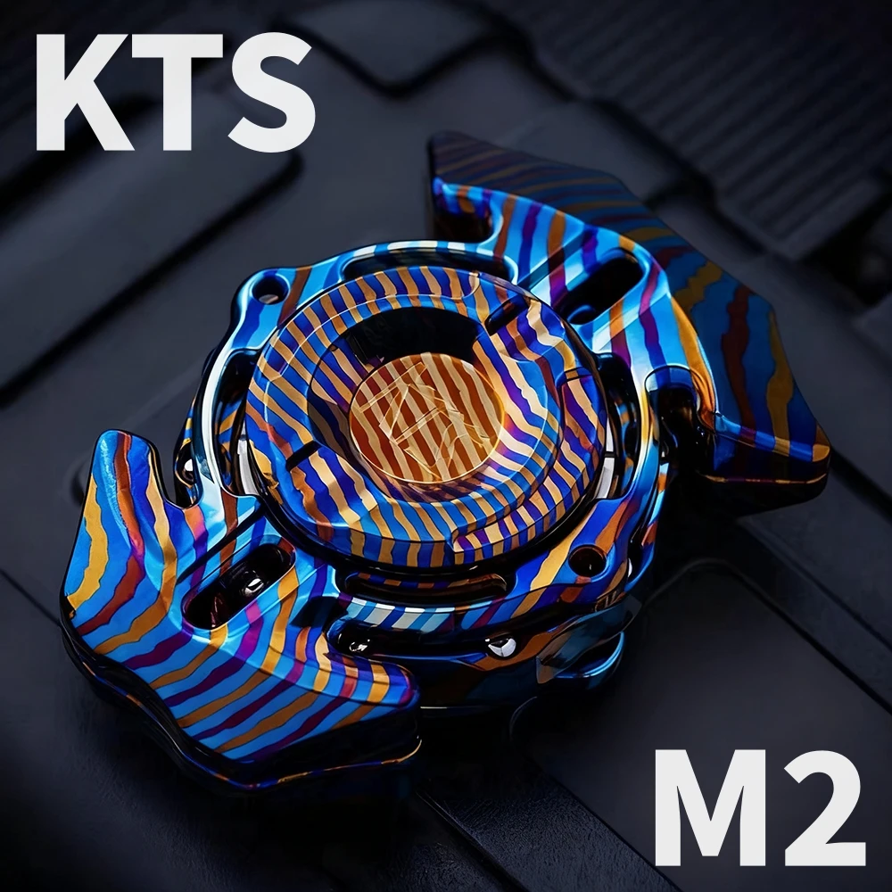 KTS EDC M2 Timascus Fidget Spinner Fidget Toy For Adults Stress Relief Toy Anxiety Toy Fidgeting Spinners Original Design Gyro